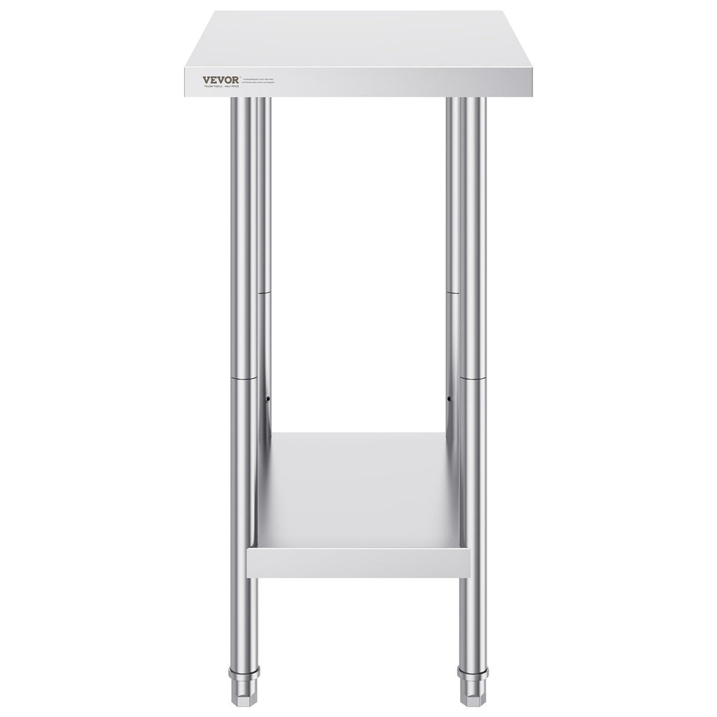 Nerūdijančio plieno darbo stalas VEVOR HET-24*18, 610 x 457 x 864 mm