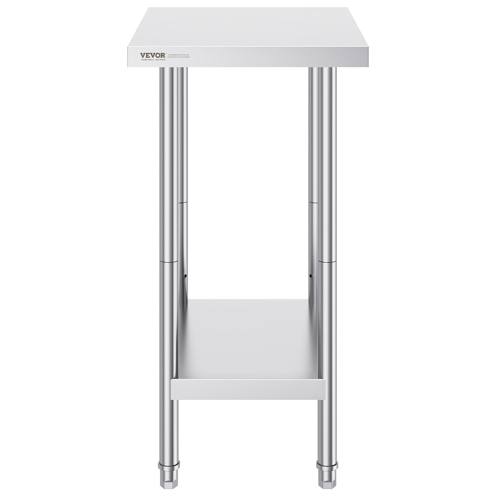Nerūdijančio plieno darbo stalas VEVOR HET-24*18, 610 x 457 x 864 mm