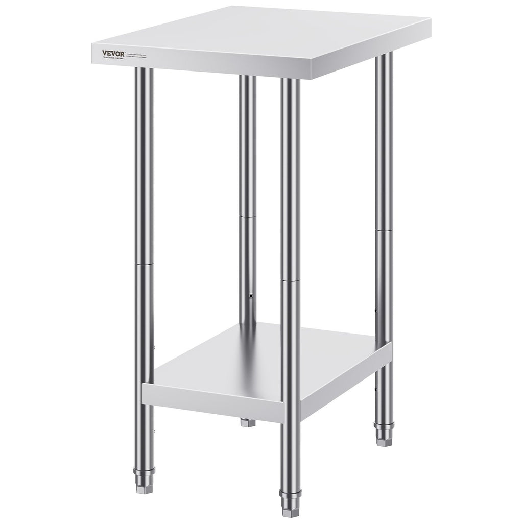 Nerūdijančio plieno darbo stalas VEVOR HET-24*18, 610 x 457 x 864 mm