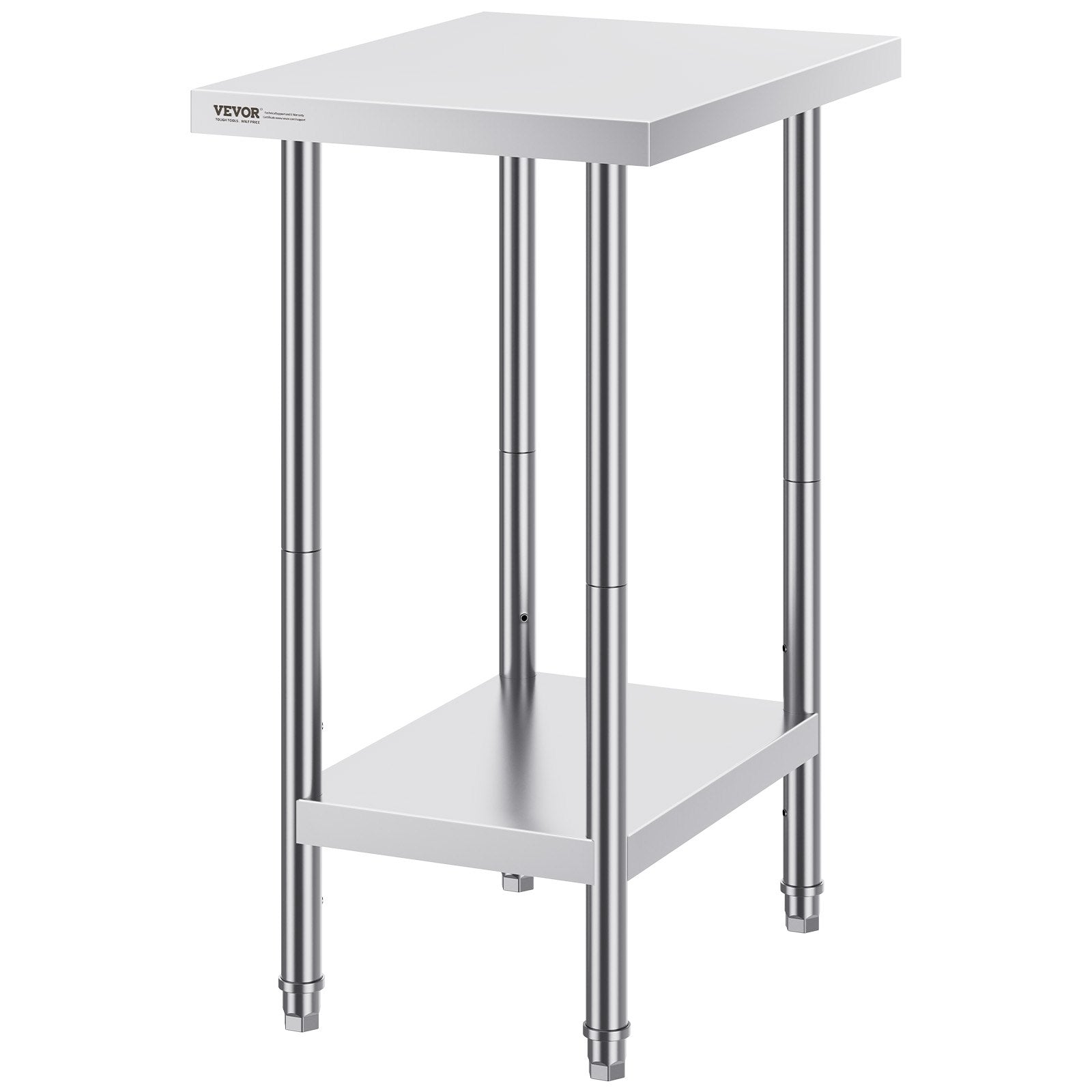 Nerūdijančio plieno darbo stalas VEVOR HET-24*18, 610 x 457 x 864 mm