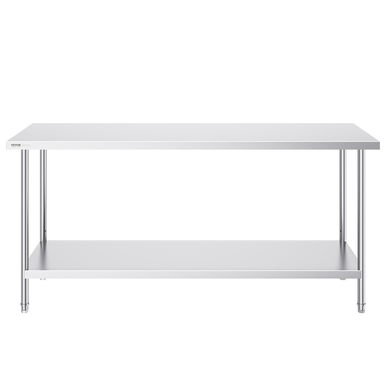 Nerūdijančio plieno darbo stalas VEVOR HET-24*72, 61 x 183 cm