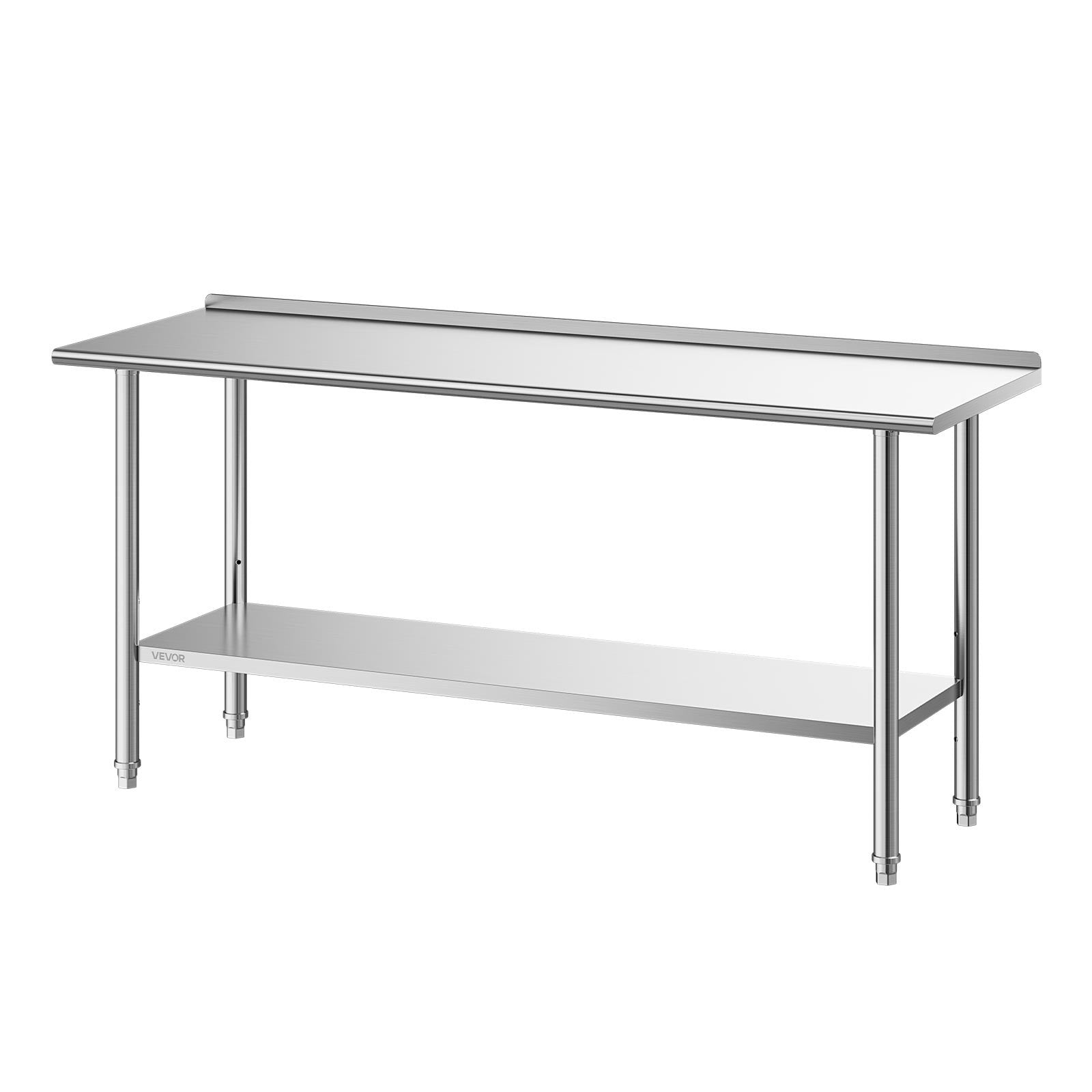 Nerūdijančio plieno darbo stalas VEVOR YH2-D-72, 61x183 cm