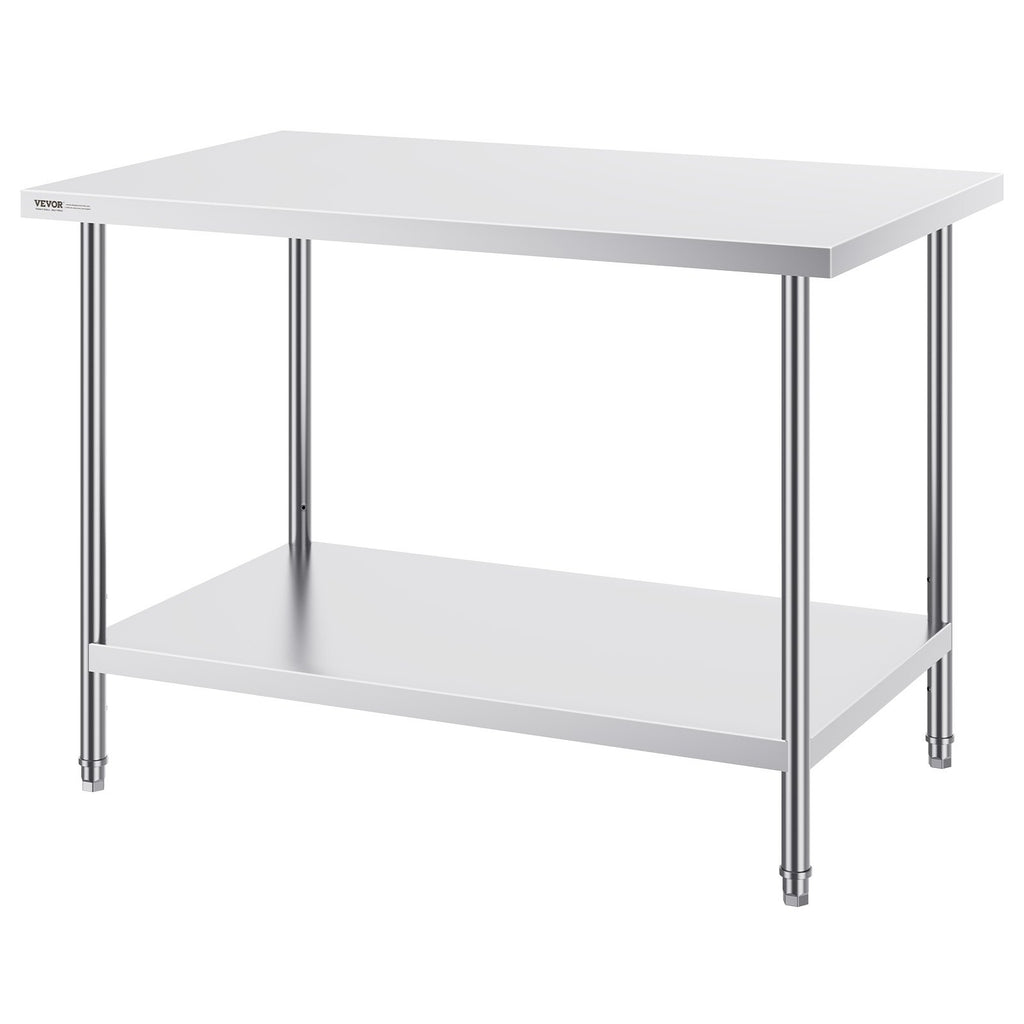 Nerūdijančio plieno paruošimo stalas VEVOR HET-30*48, 762 x 1219 mm