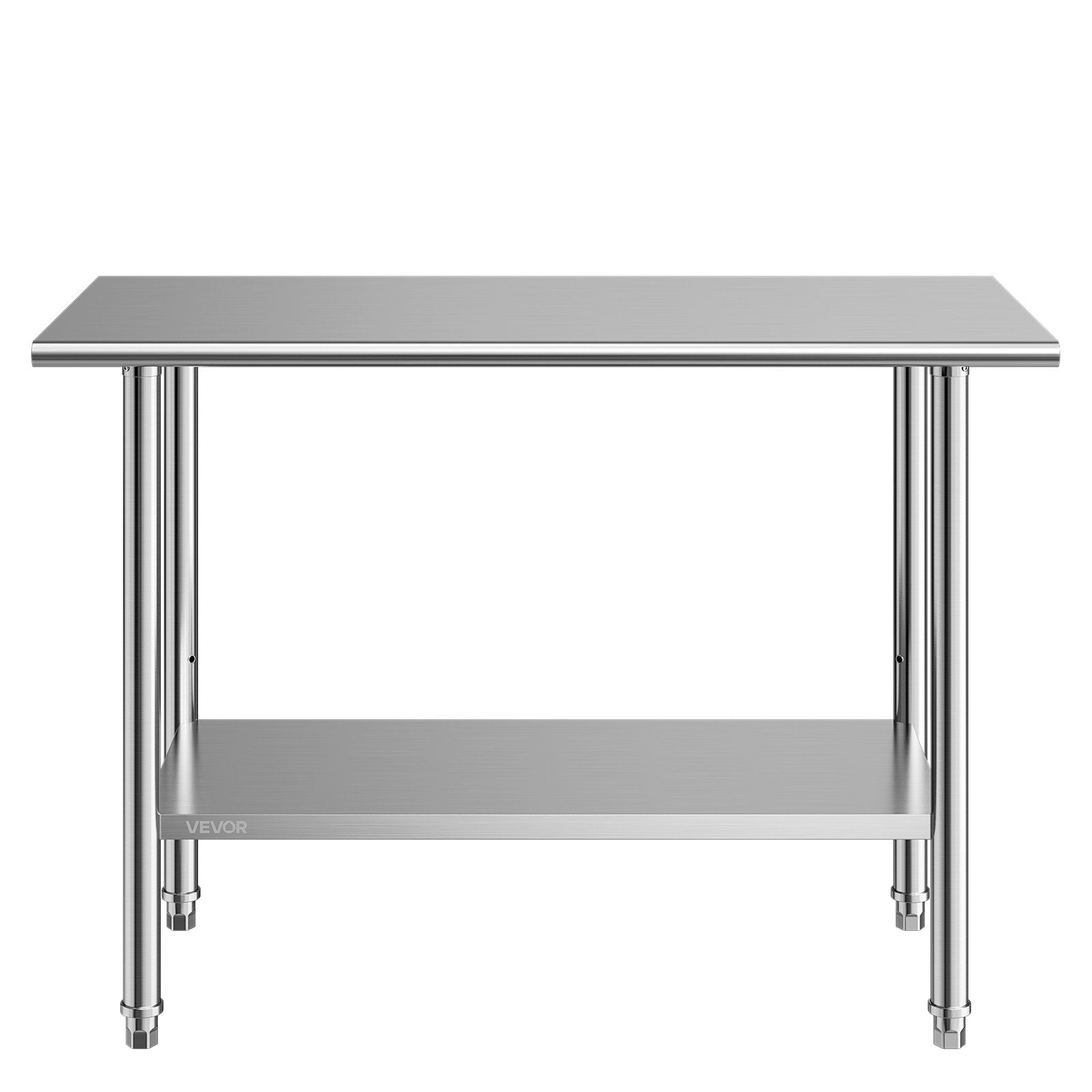 Nerūdijančio plieno darbo stalas VEVOR YH2-48, 61x122 cm