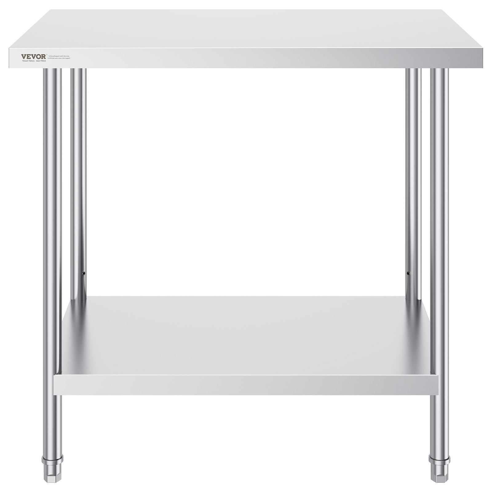 Nerūdijančio plieno paruošimo stalas VEVOR HET-24*36, 61 x 91 cm