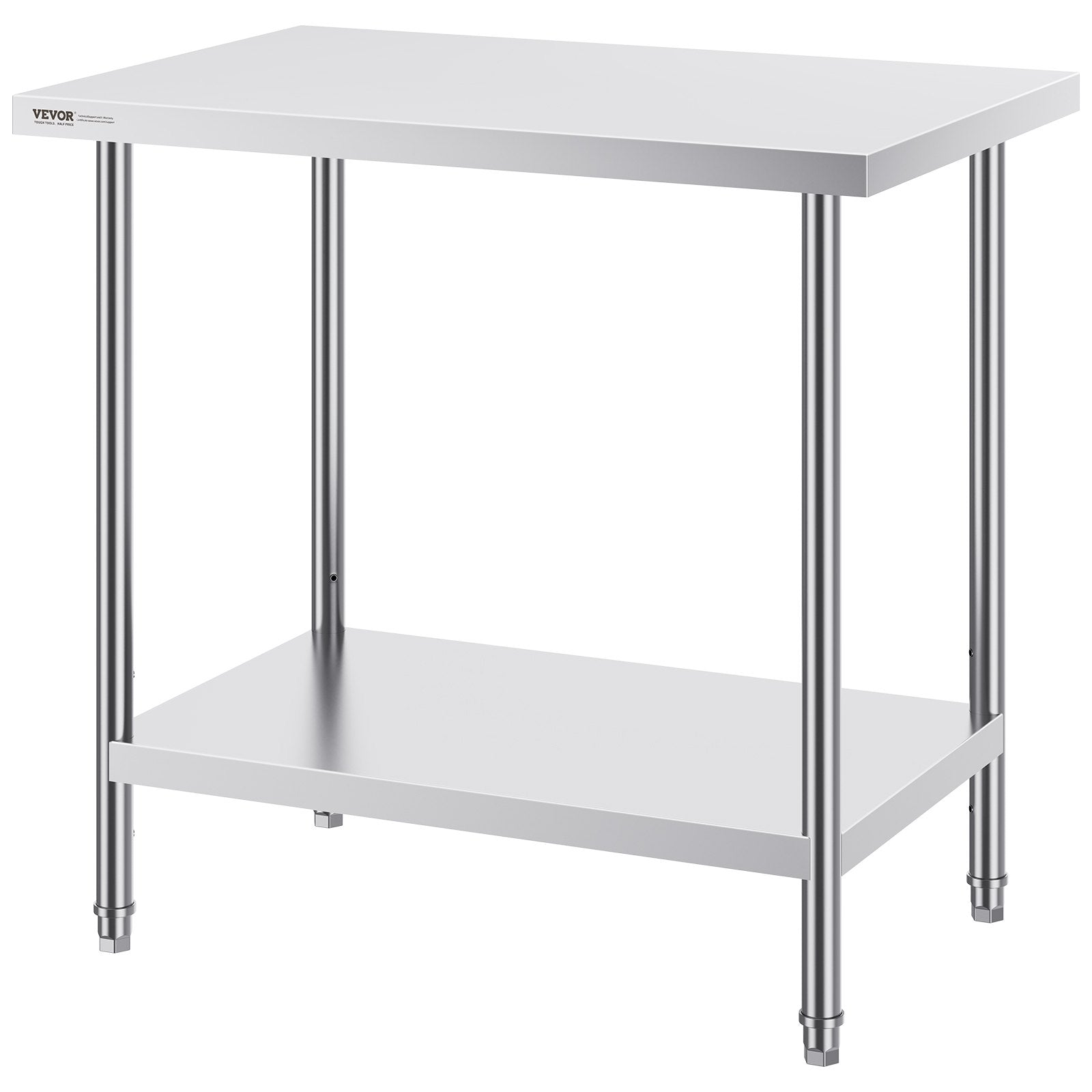 Nerūdijančio plieno paruošimo stalas VEVOR HET-24*36, 61 x 91 cm