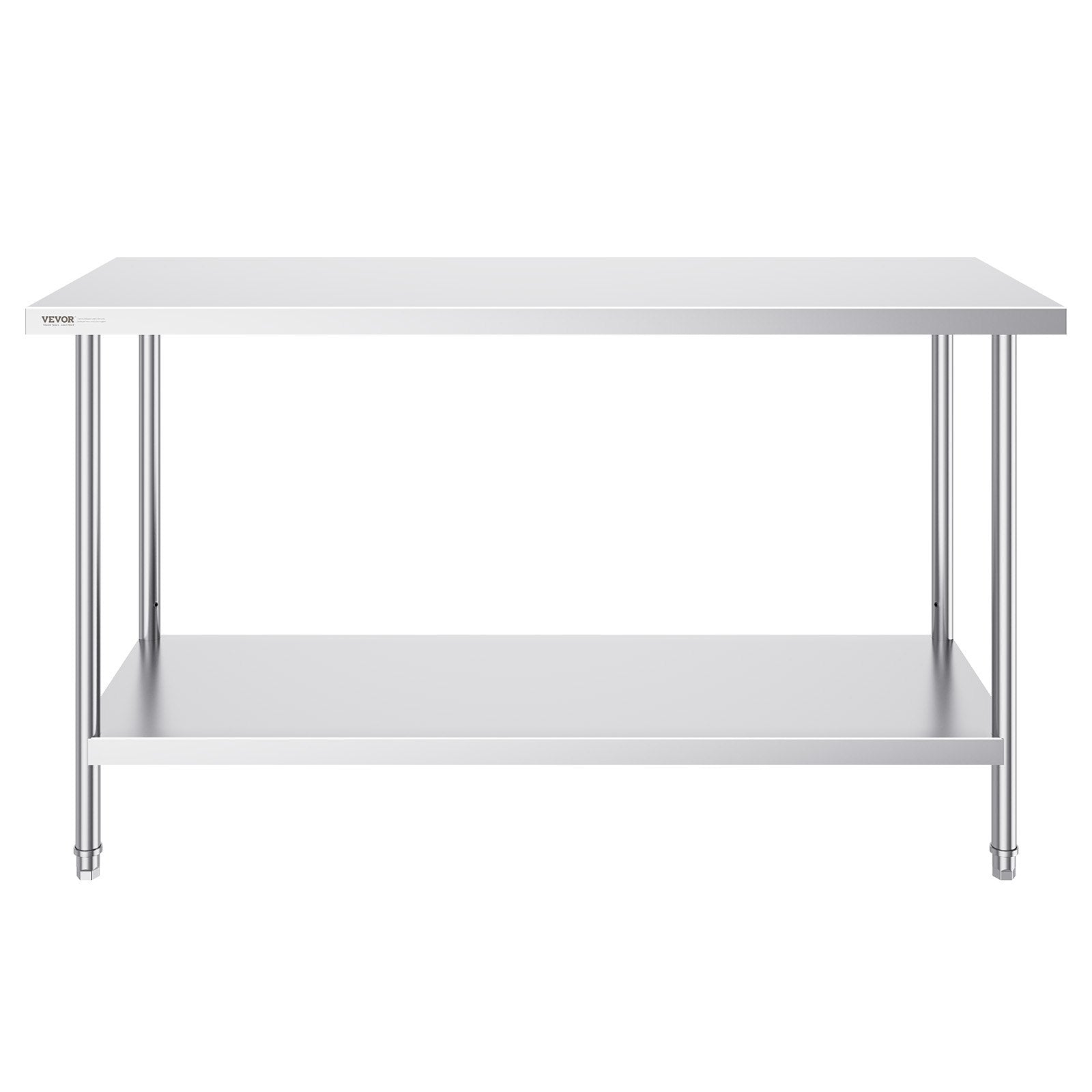 Nerūdijančio plieno darbo stalas VEVOR HET-24*60, 61x152 cm