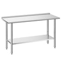Nerūdijančio plieno darbo stalas VEVOR YH2-D-60, 61x152 cm
