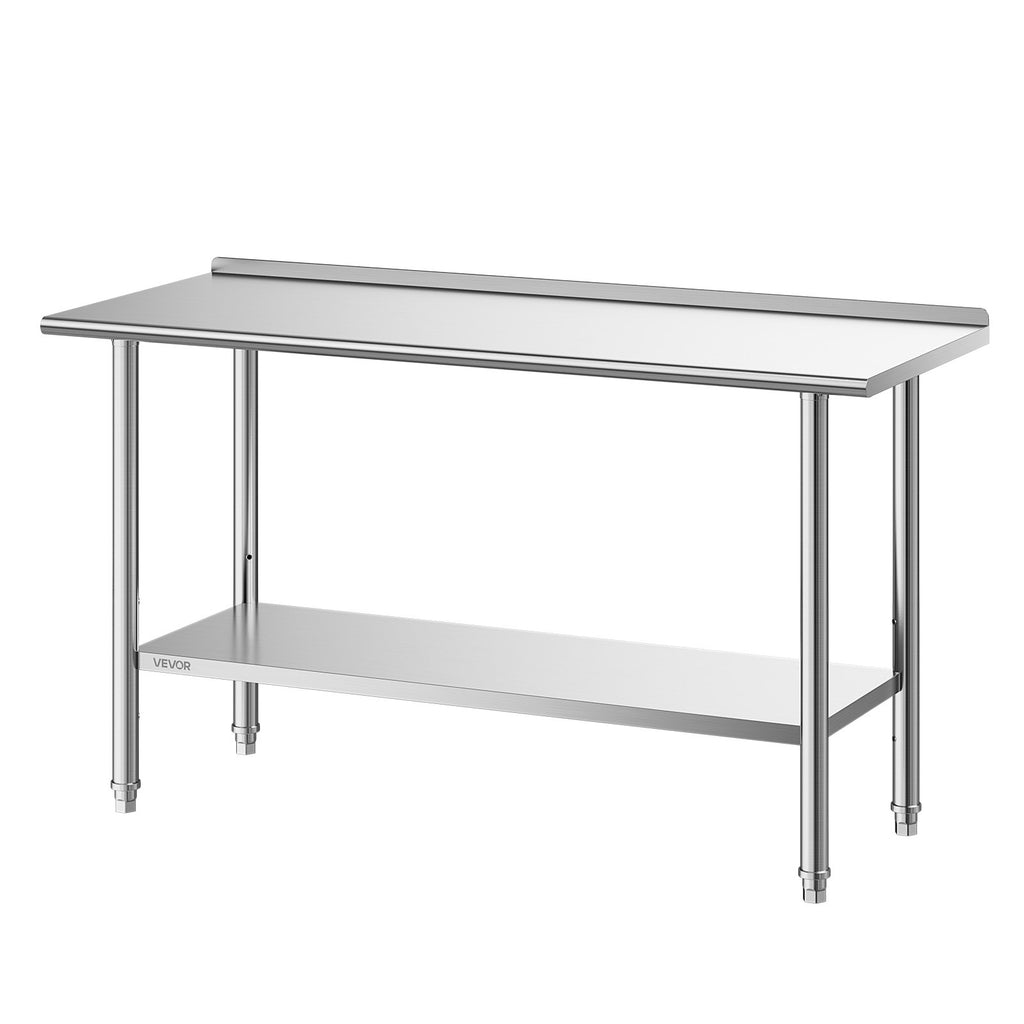 Nerūdijančio plieno darbo stalas VEVOR YH2-D-60, 61x152 cm