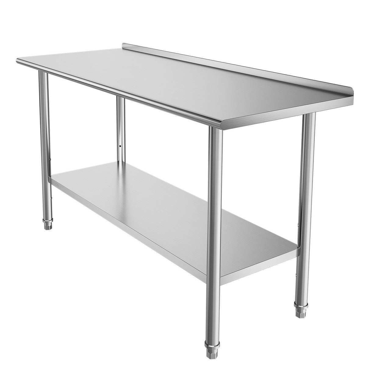 Nerūdijančio plieno darbo stalas VEVOR YH2-D-60, 61x152 cm