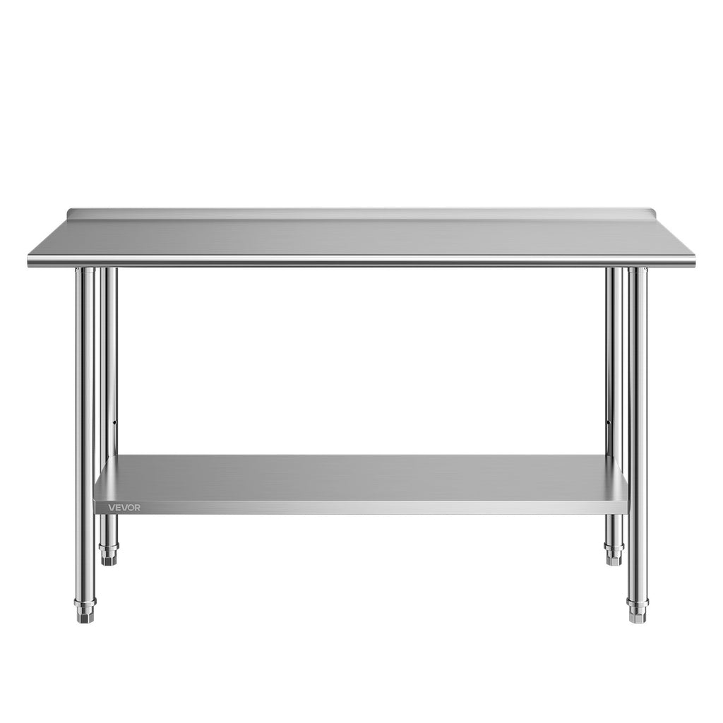 Nerūdijančio plieno darbo stalas VEVOR YH2-D-60, 61x152 cm