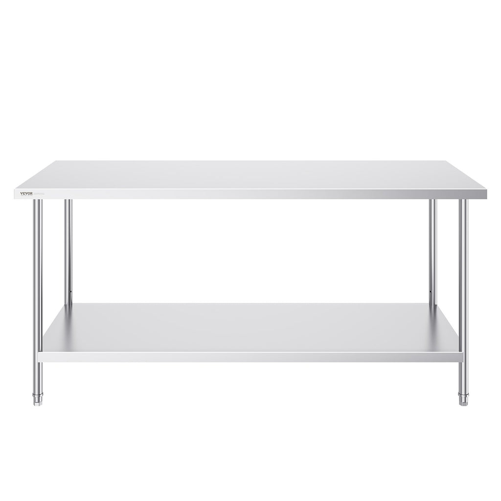 Nerūdijančio plieno paruošimo stalas VEVOR HET-30*72, 1829x762 mm
