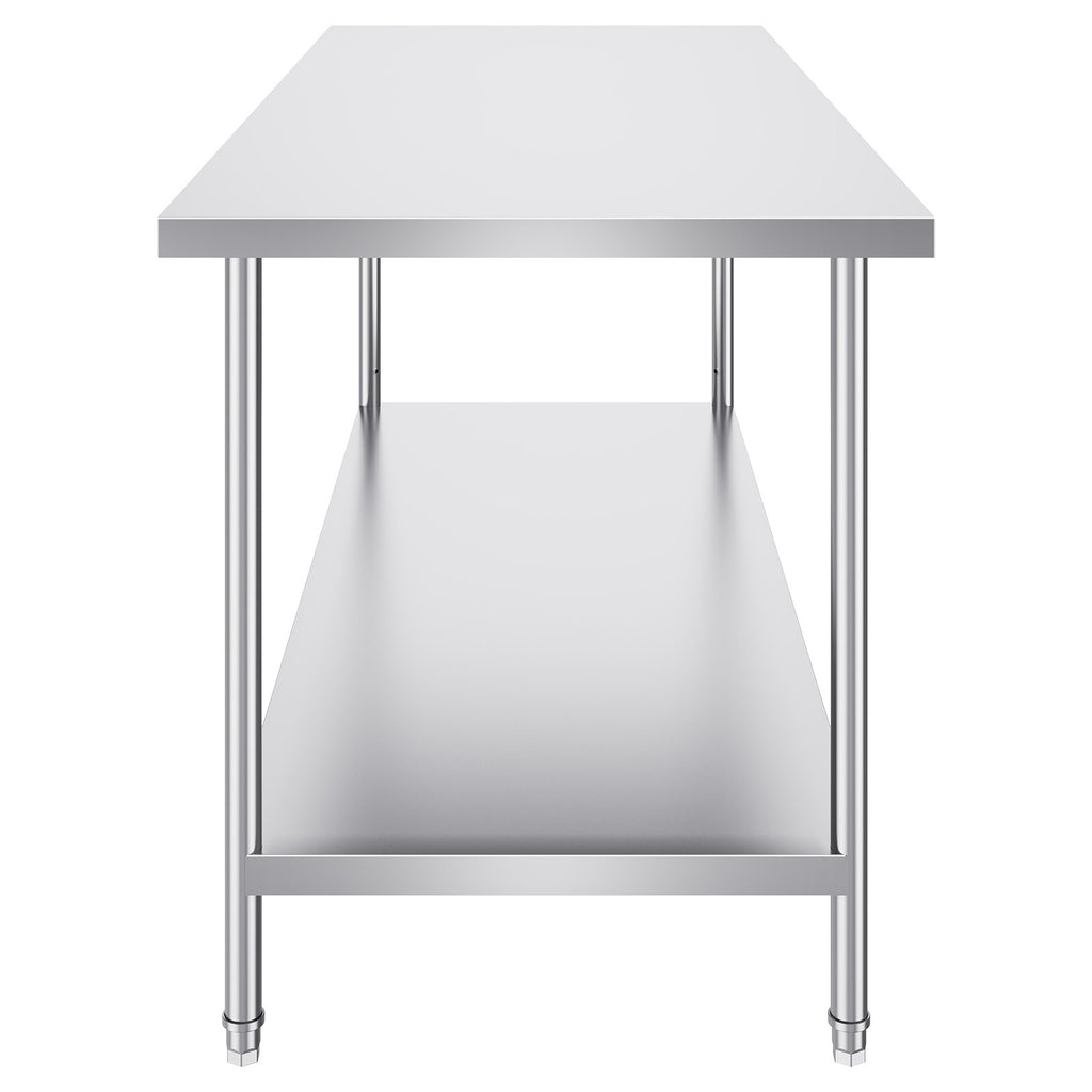 Nerūdijančio plieno paruošimo stalas VEVOR HET-30*72, 1829x762 mm