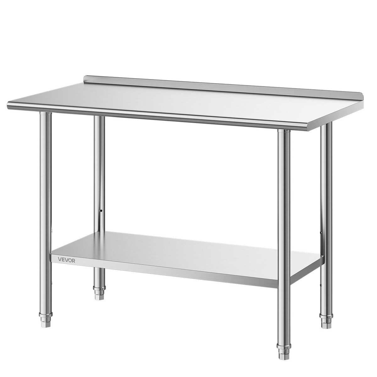 Nerūdijančio plieno darbo stalas VEVOR YH2-D-48, 61x122 cm