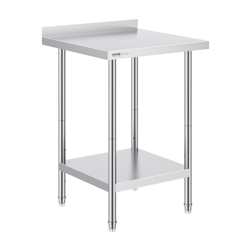 Nerūdijančio plieno darbo stalas VEVOR GZT610*610TH, 610 x 610 mm