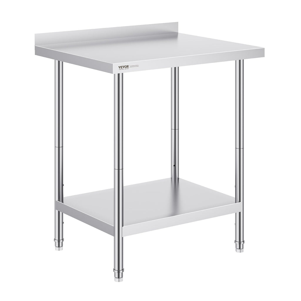 Nerūdijančio plieno darbo stalas VEVOR HET-24*30-L, 610 x 762 x 914 mm