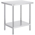 Nerūdijančio plieno darbo stalas VEVOR HET-24*30, 610 x 762 x 864 mm