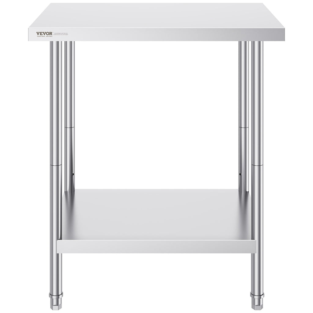 Nerūdijančio plieno darbo stalas VEVOR HET-24*30, 610 x 762 x 864 mm