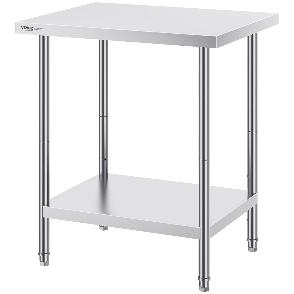 Nerūdijančio plieno darbo stalas VEVOR HET-24*30, 610 x 762 x 864 mm