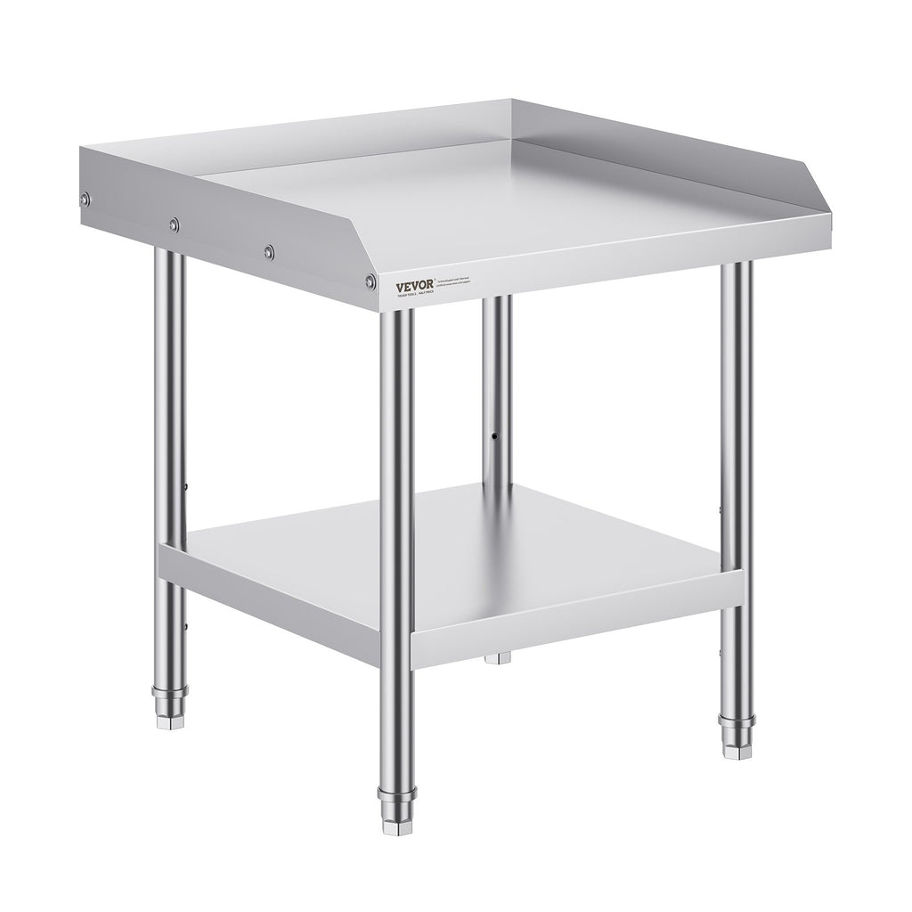Nerūdijančio plieno darbo stalas VEVOR HET-24*24-3L, 610 x 610 x 660 mm