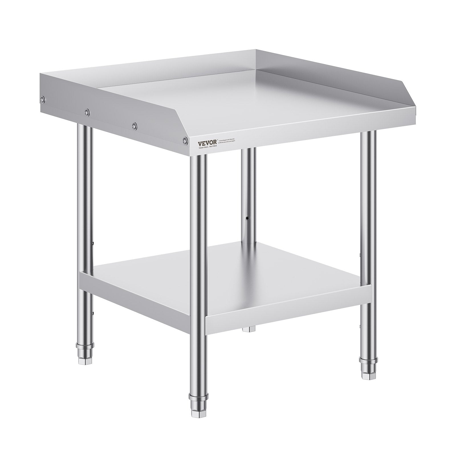 Nerūdijančio plieno darbo stalas VEVOR HET-24*24-3L, 610 x 610 x 660 mm