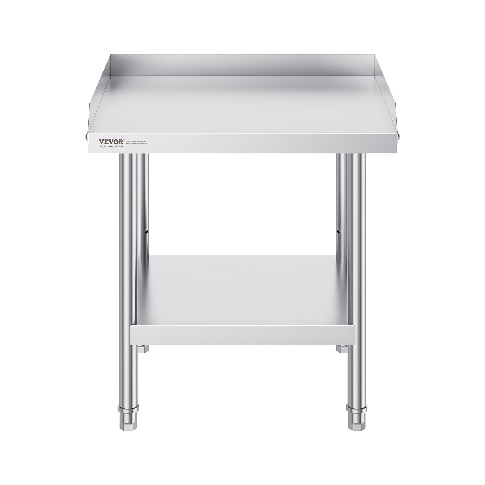 Nerūdijančio plieno darbo stalas VEVOR HET-24*24-3L, 610 x 610 x 660 mm