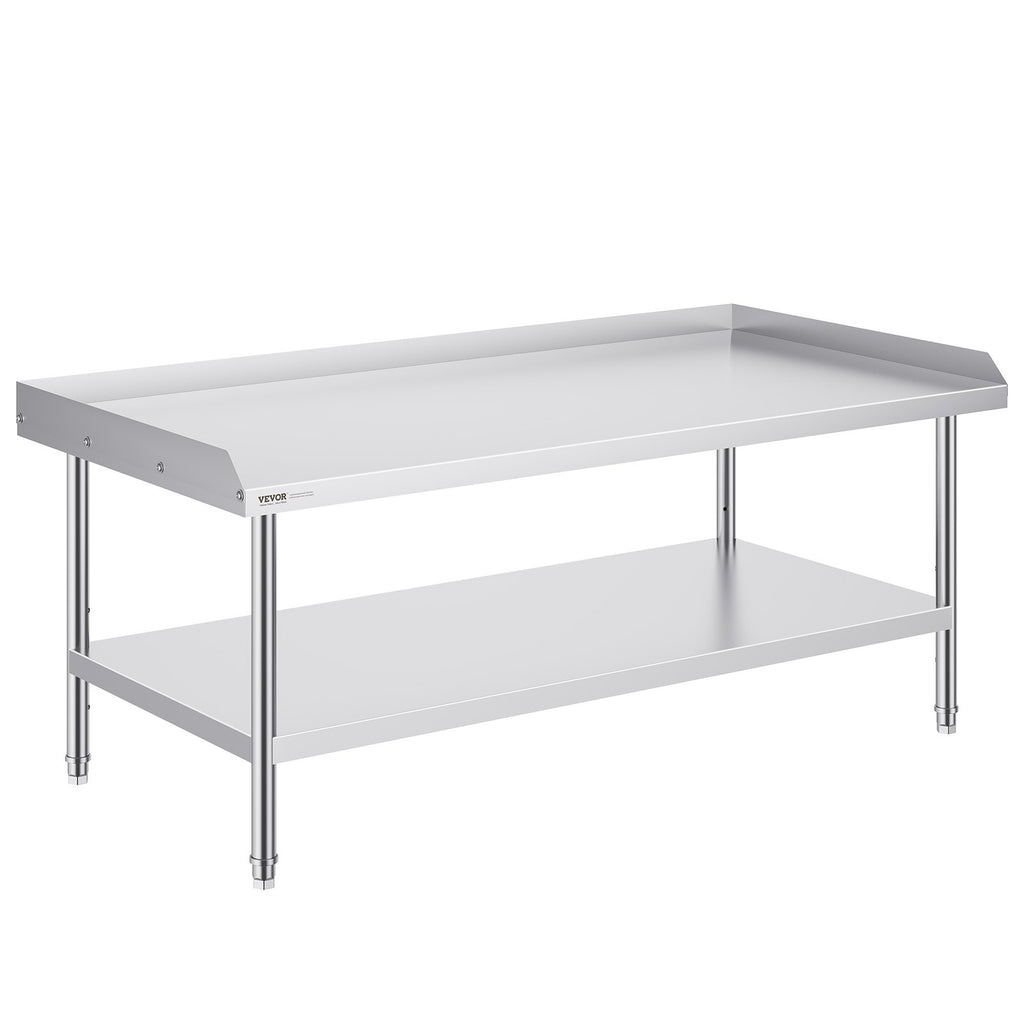 Nerūdijančio plieno darbo stalas VEVOR SKT1520*760T, 152 x 76 cm