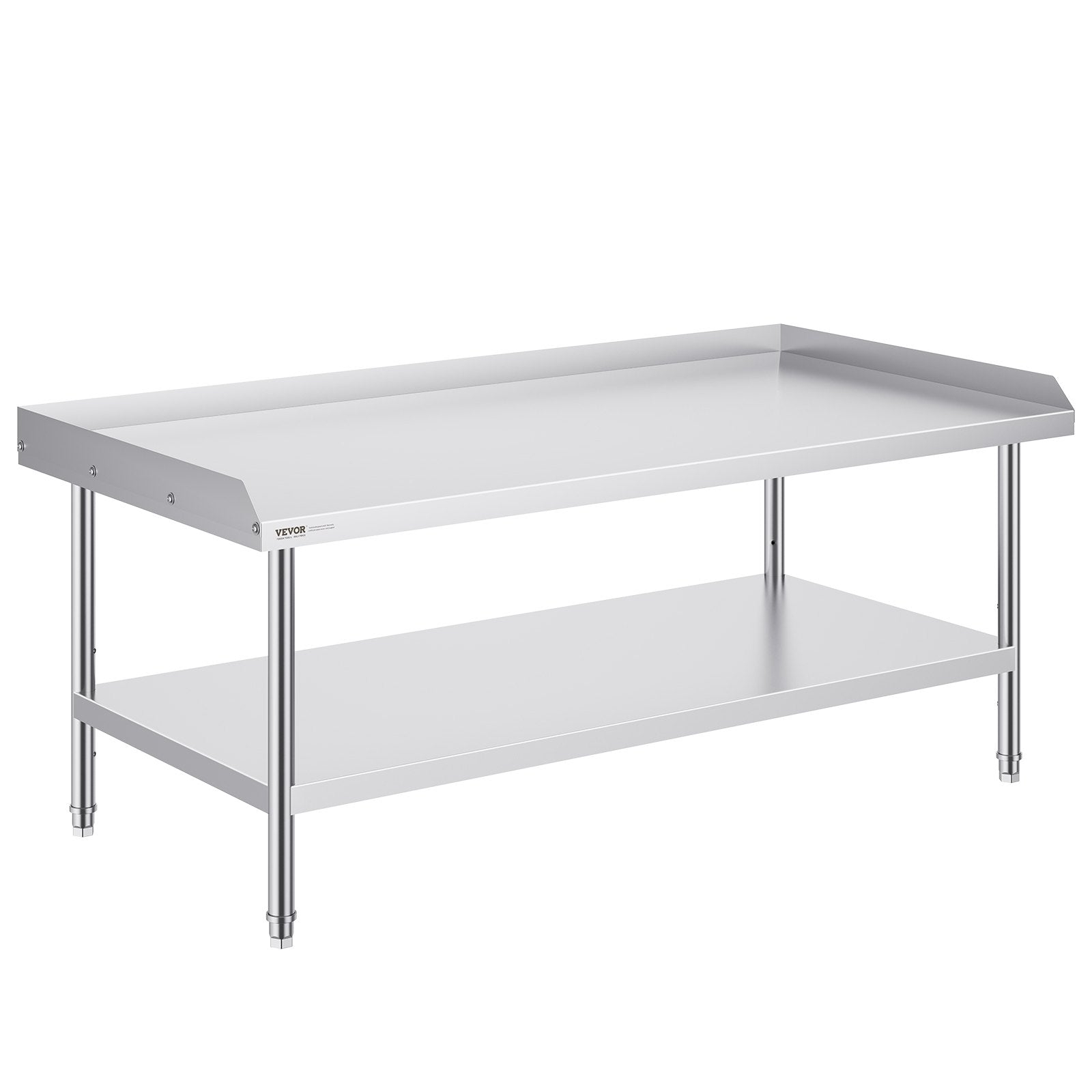 Nerūdijančio plieno darbo stalas VEVOR SKT1520*760T, 152 x 76 cm