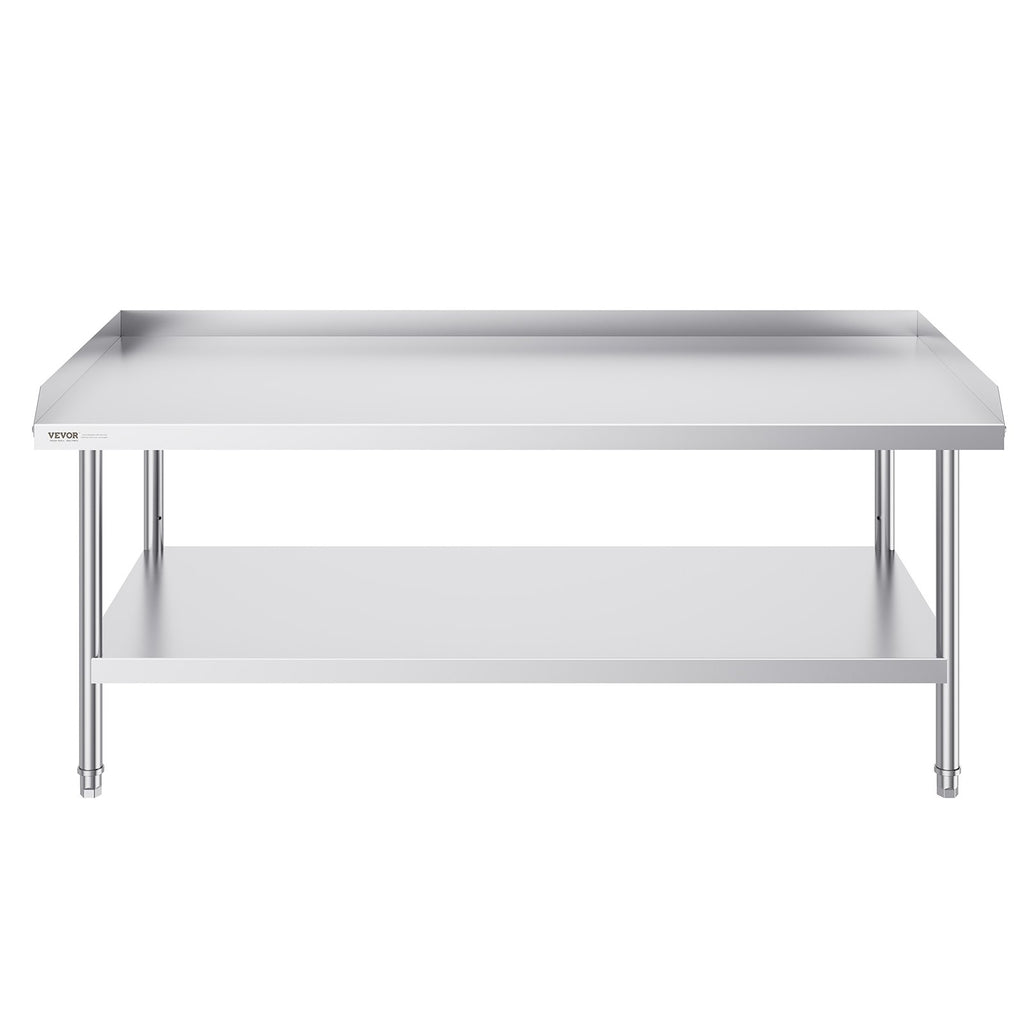 Nerūdijančio plieno darbo stalas VEVOR SKT1520*760T, 152 x 76 cm