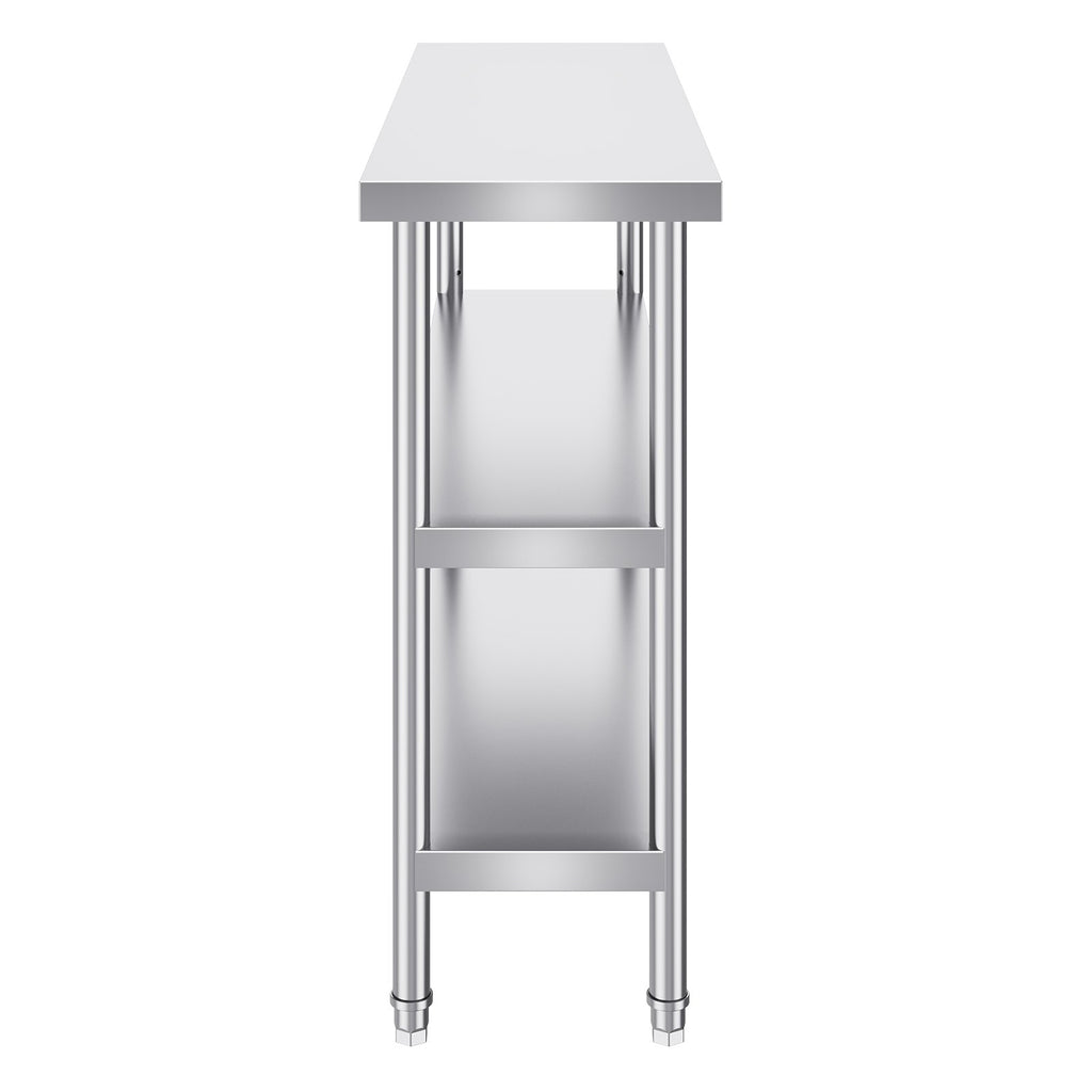 Nerūdijančio plieno darbo stalas VEVOR SCGZT1220*355T, 35,6x121,9 cm