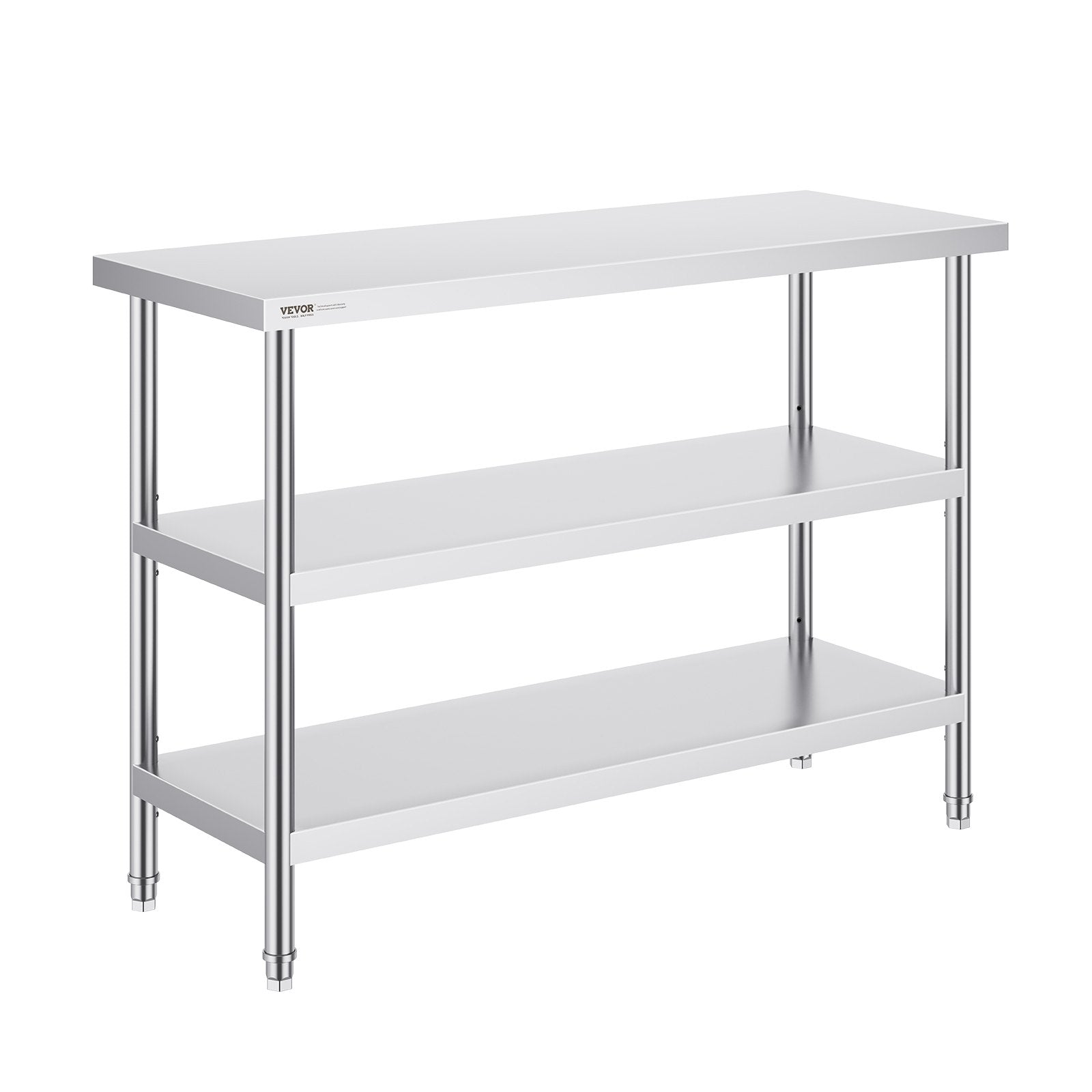 Nerūdijančio plieno darbo stalas VEVOR SCGZT1220*455T, 45,7x121,9 cm