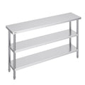 Nerūdijančio plieno darbo stalas VEVOR SCGZT1520*355T, 35,6x152,4 cm