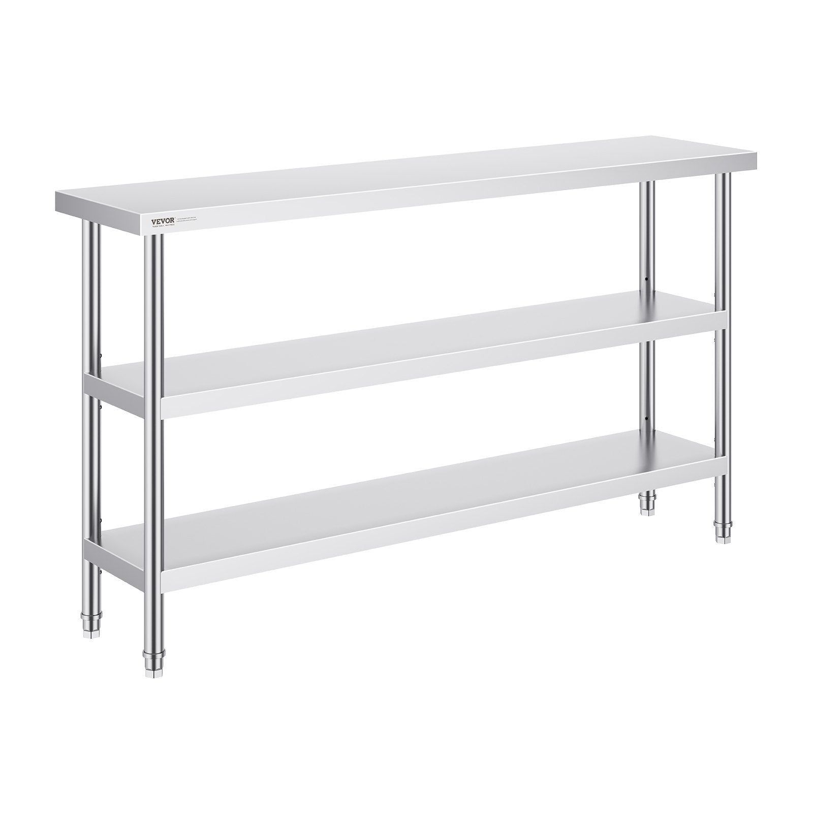 Nerūdijančio plieno darbo stalas VEVOR SCGZT1520*355T, 35,6x152,4 cm