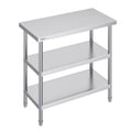 Nerūdijančio plieno darbo stalas VEVOR SCGZT910*455T, 45,7x91,4 cm