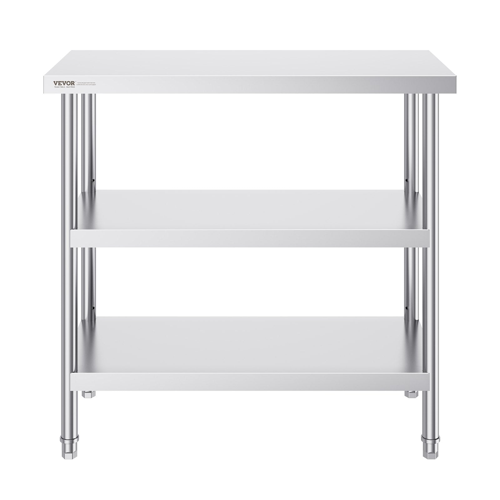 Nerūdijančio plieno darbo stalas VEVOR SCGZT910*455T, 45,7x91,4 cm