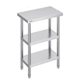 Nerūdijančio plieno virtuvinis stalas VEVOR SCGZT610*355T, 35,6x61 cm