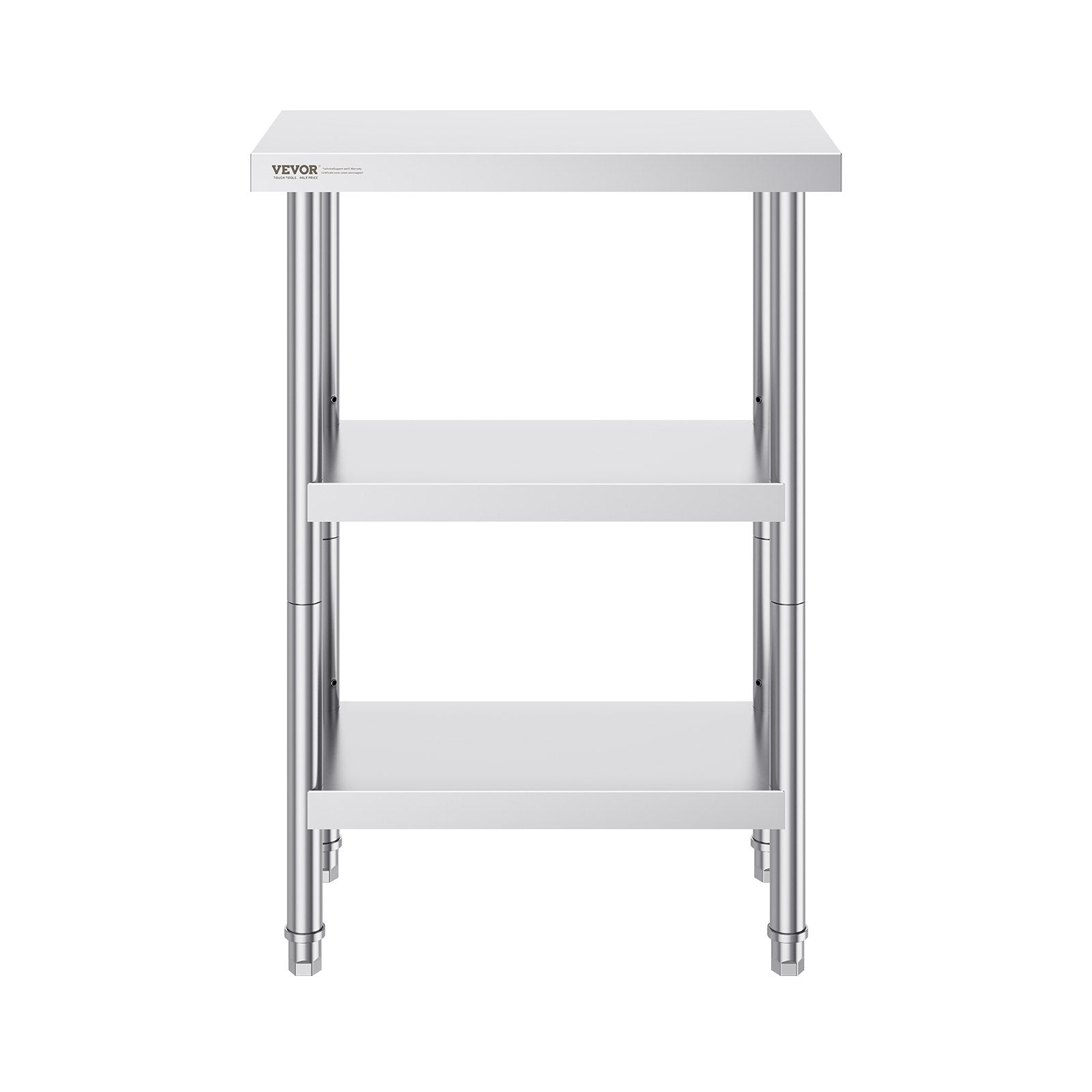 Nerūdijančio plieno virtuvinis stalas VEVOR SCGZT610*355T, 35,6x61 cm