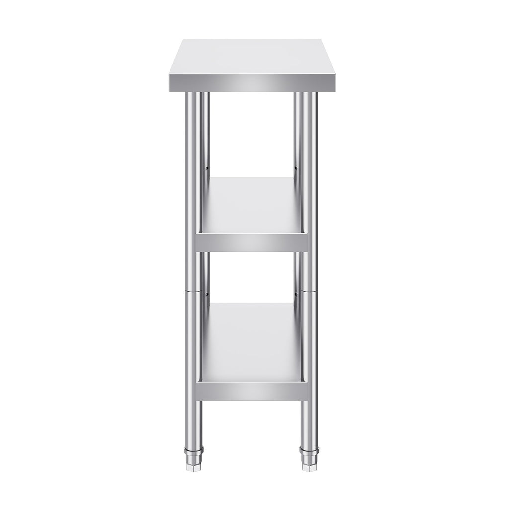 Nerūdijančio plieno virtuvinis stalas VEVOR SCGZT610*355T, 35,6x61 cm