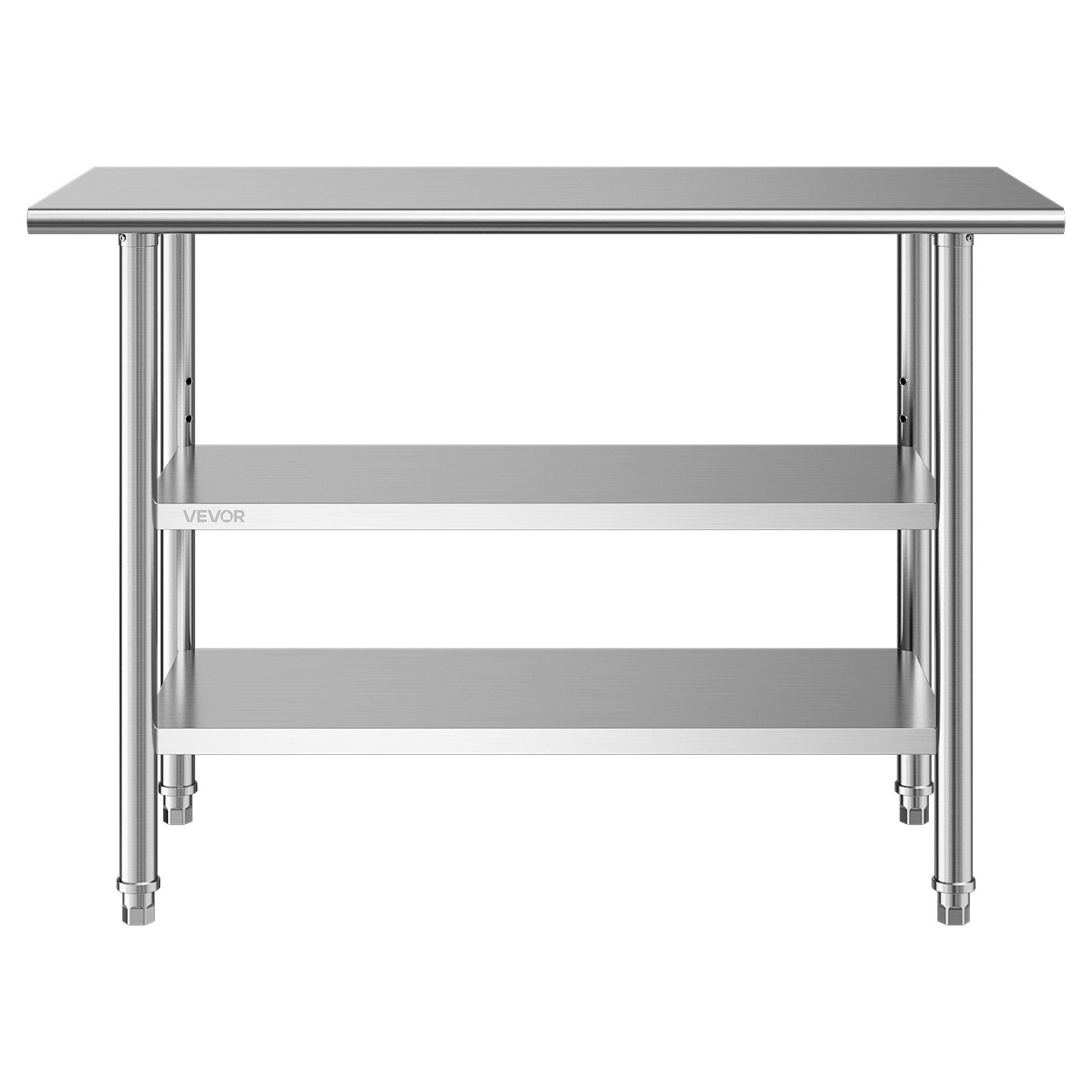 Nerūdijančio plieno darbo stalas VEVOR YH3-48, 61x122 cm
