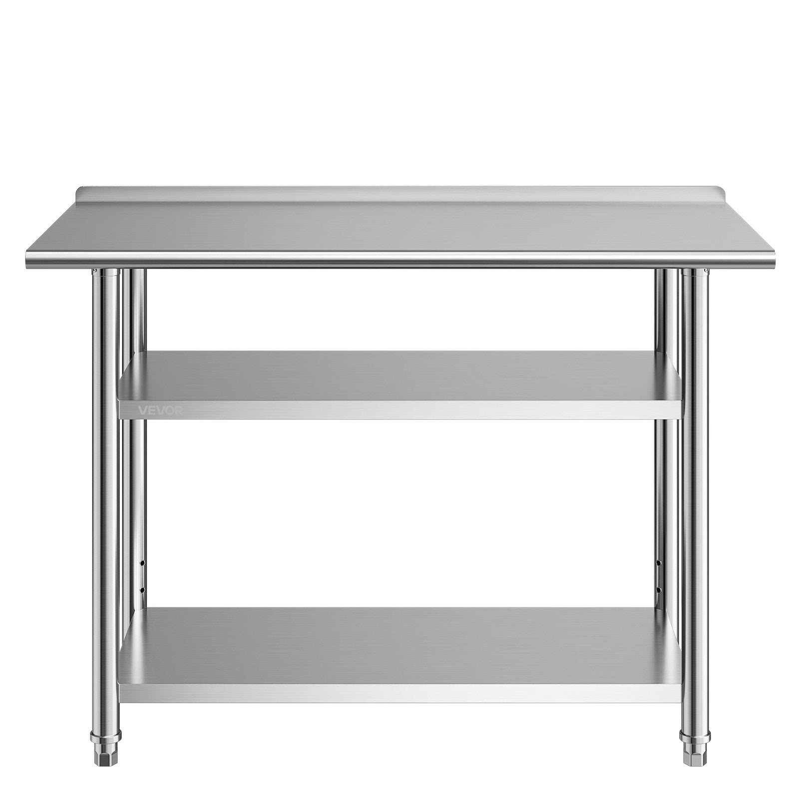 Nerūdijančio plieno darbo stalas VEVOR YH3-D-48, 61x122 cm