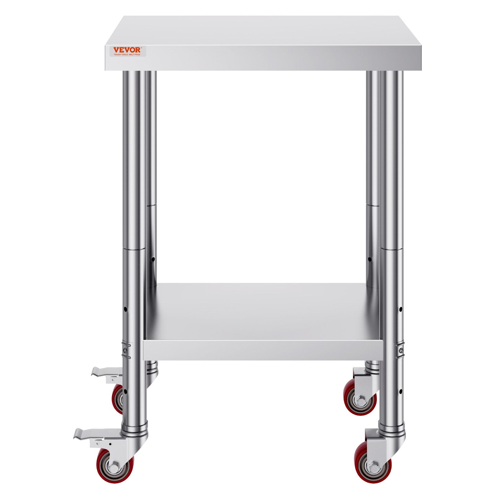 Nerūdijančio plieno darbo stalas VEVOR GZT61*45*85, 317 kg apkrova