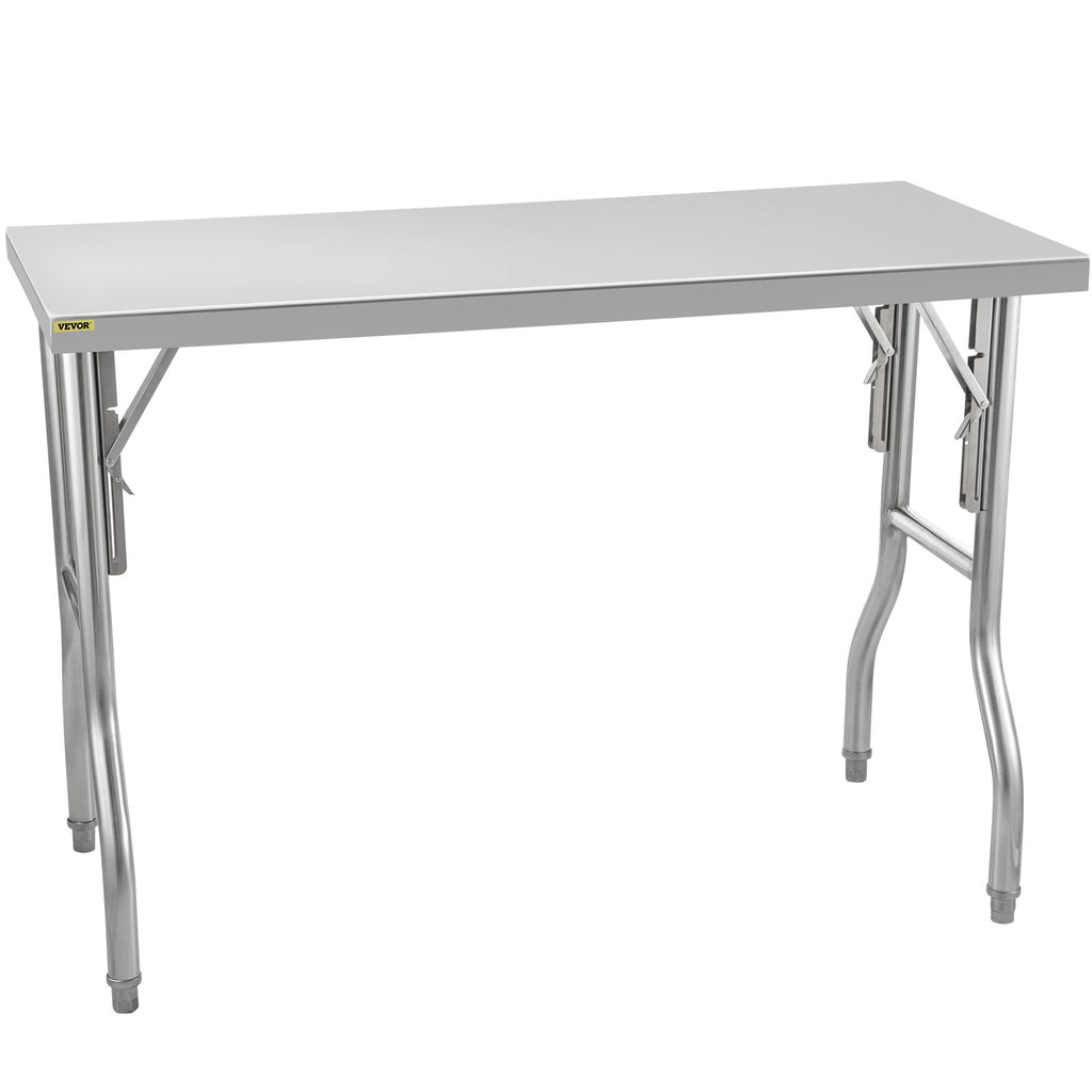 Sulankstomas nerūdijančio plieno darbo stalas VEVOR ZDGZT122*61, 122x61 cm