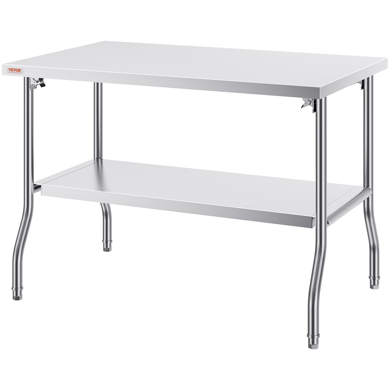 Sulankstomas nerūdijančio plieno darbo stalas VEVOR ZDGZT122*76XP, 122x76 cm