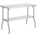 Sulankstomas nerūdijančio plieno darbo stalas VEVOR ZDGZTDXP122*61*85, 122x61 cm