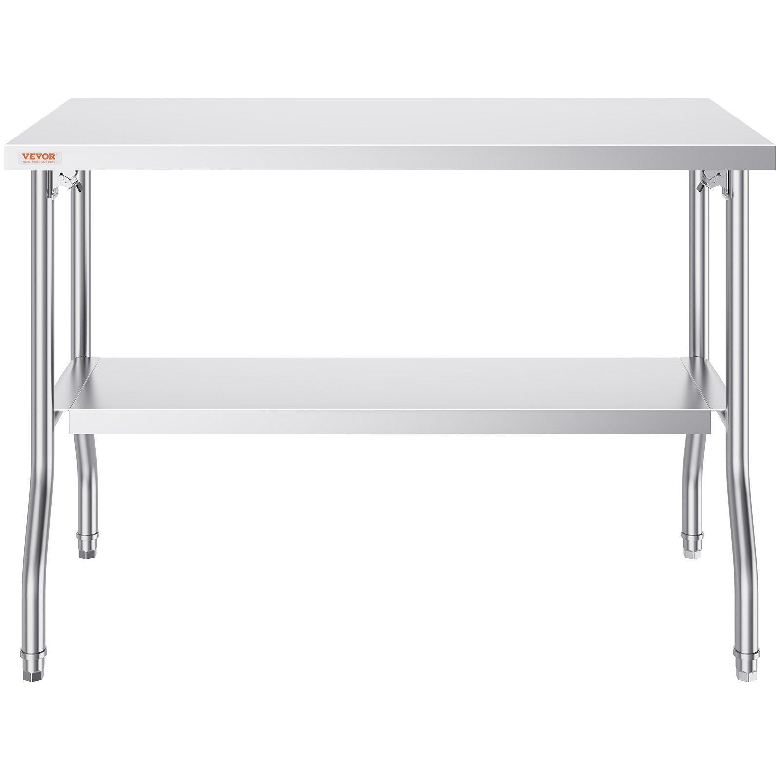 Sulankstomas nerūdijančio plieno darbo stalas VEVOR ZDGZTDXP122*61*85, 122x61 cm
