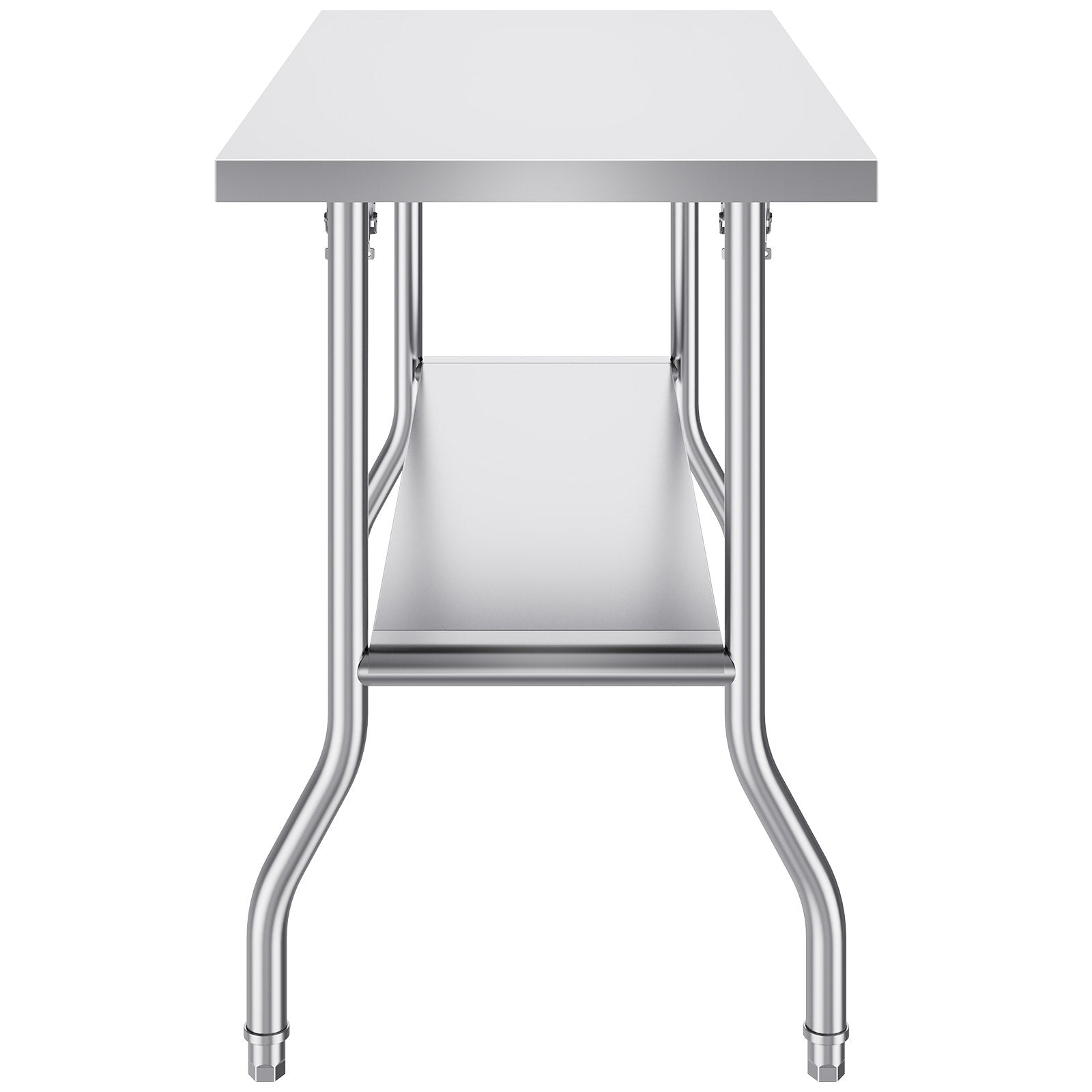 Sulankstomas nerūdijančio plieno darbo stalas VEVOR ZDGZTDXP122*61*85, 122x61 cm