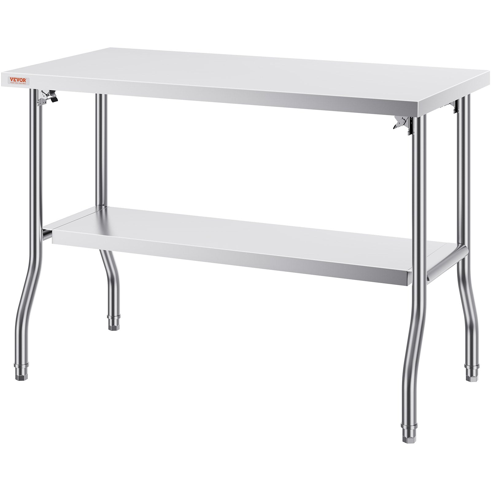Sulankstomas nerūdijančio plieno darbo stalas VEVOR ZDGZTDXP122*61*85, 122x61 cm