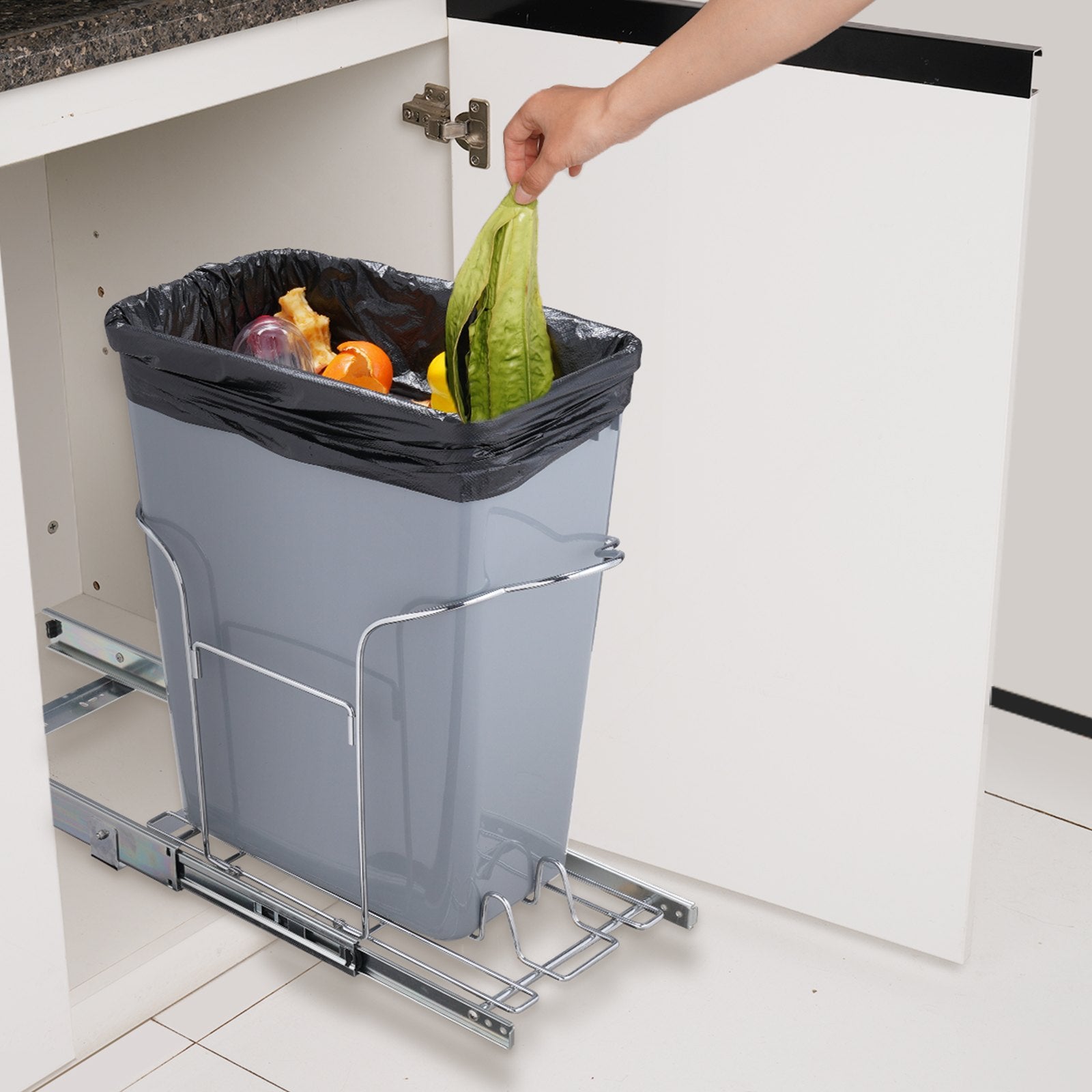 Ištraukiama šiukšliadėžė VEVOR YC1301LF, 29 l