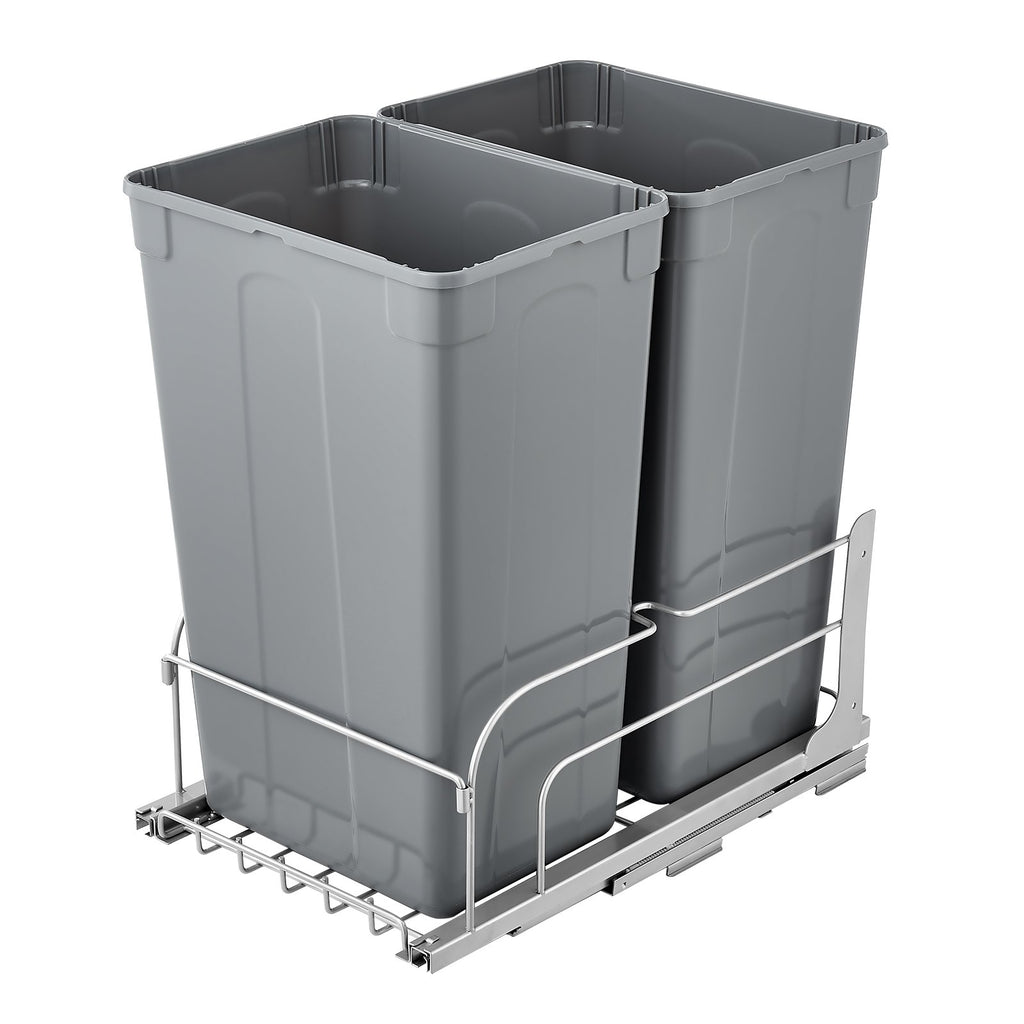 Ištraukiama šiukšliadėžė VEVOR BB-LM50L02, 2 x 47 l