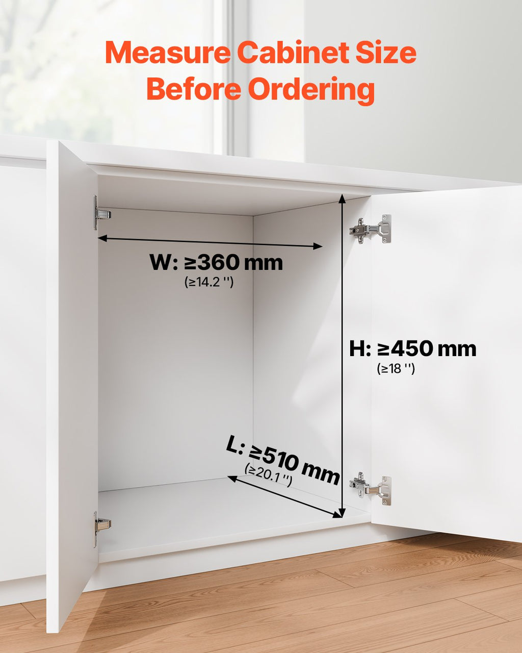 Ištraukiama šiukšliadėžė VEVOR DB-20L02, 2 x 20 l talpa
